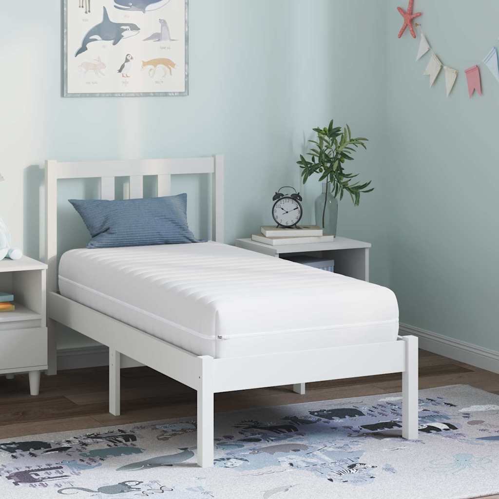 Madrass Hvit 60 x 120 cm Polyester