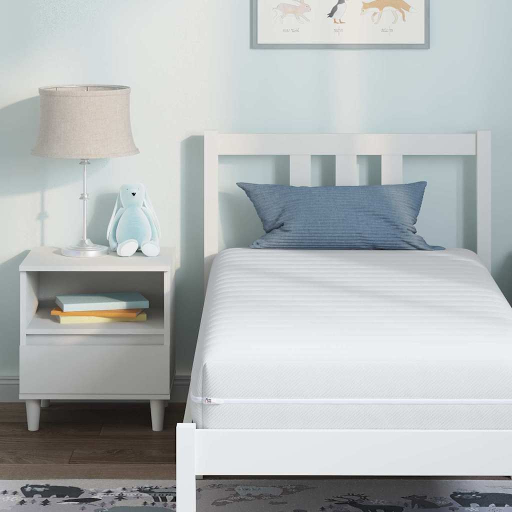 Madrass Hvit 80 x 160 cm Polyester
