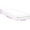 Madrass Hvit 90 x 190 cm Polyester
