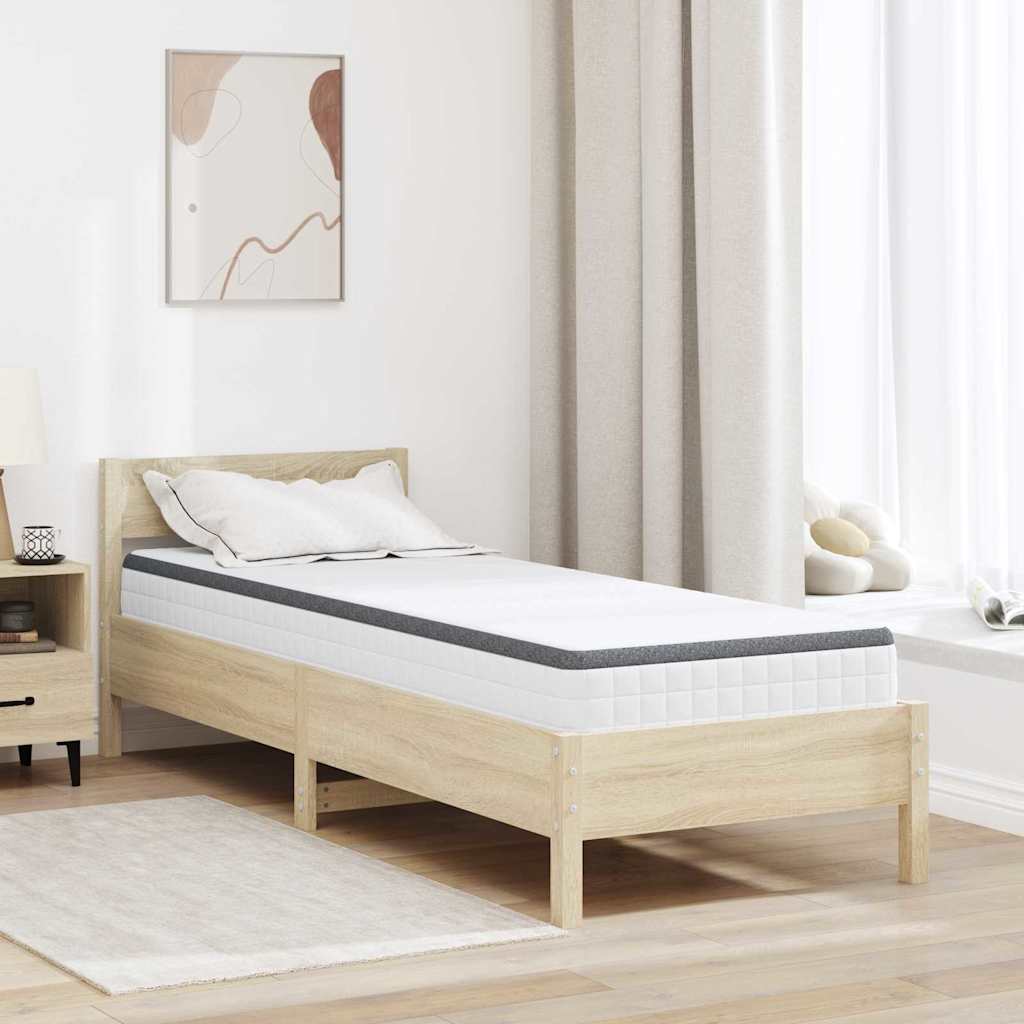 Madrass Hvit, Grå 80 x 200 cm Strikket stoff