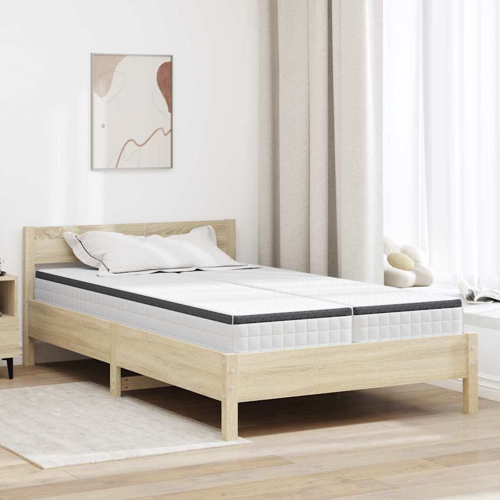 Madrass 2 pcs Hvit, Grå 60 x 200 cm Strikket stoff