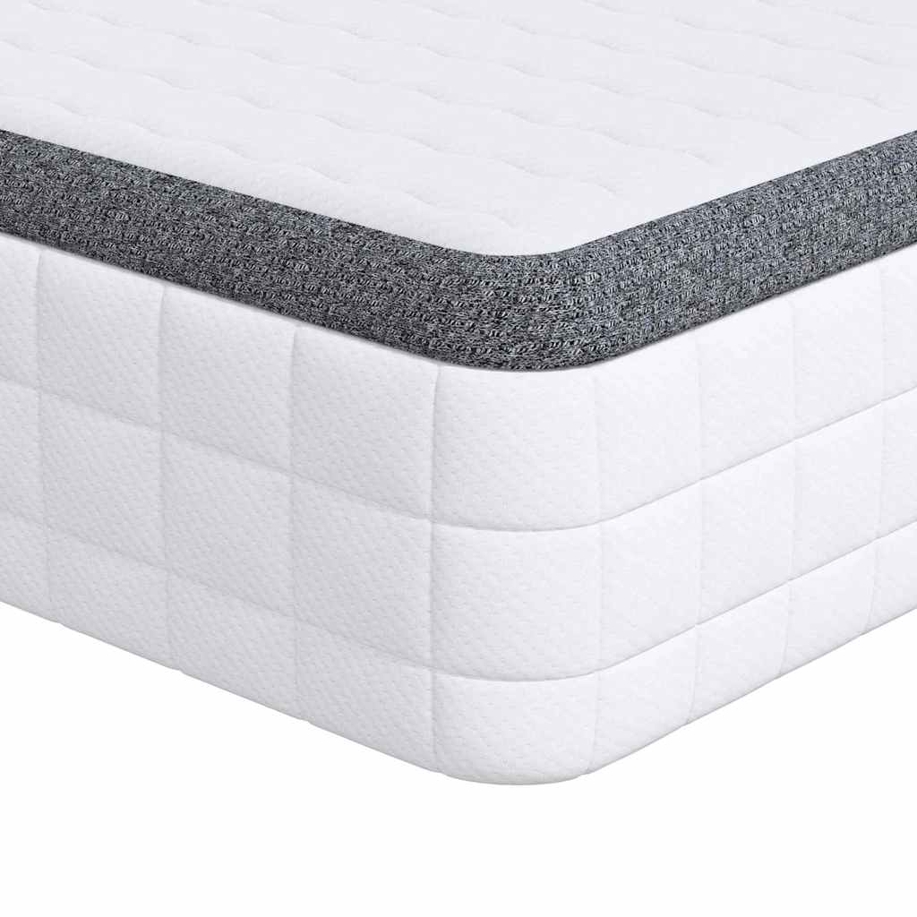 Madrass 2 pcs Hvit, Grå 60 x 200 cm Strikket stoff