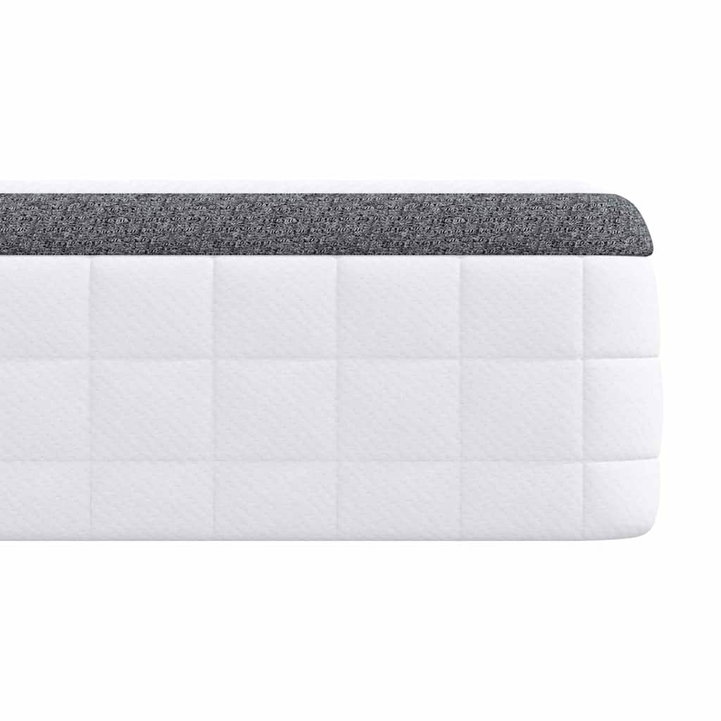 Madrass 2 pcs Hvit, Grå 60 x 200 cm Strikket stoff