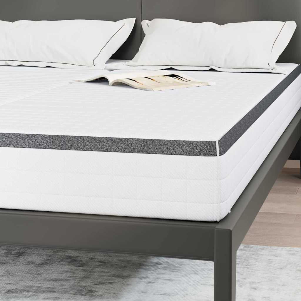Madrass 2 pcs Hvit, Grå 70 x 190 cm Strikket stoff