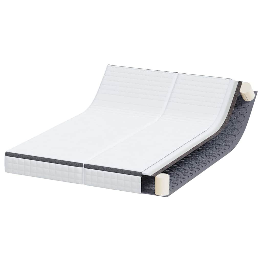 Madrass 2 pcs Hvit, Grå 70 x 190 cm Strikket stoff