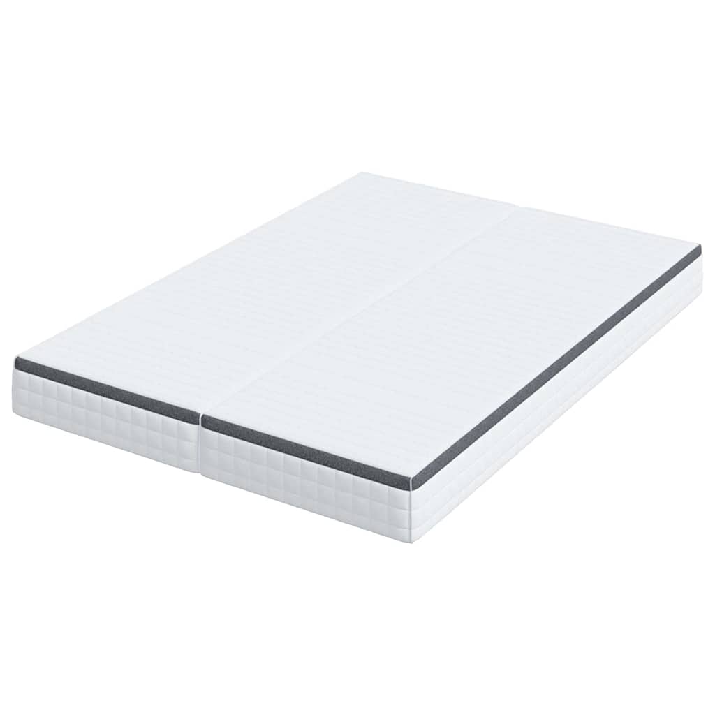 Madrass 2 pcs Hvit, Grå 70 x 190 cm Strikket stoff
