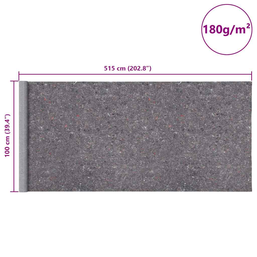 Sklisikker malematte 5 m 180 g/m² grå