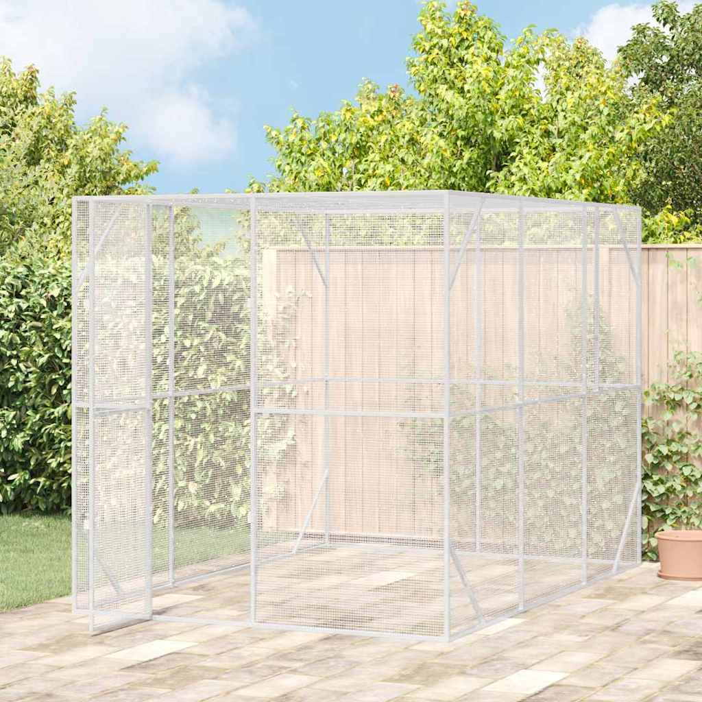 Fuglebur Antrasitt 210 x 304 x 213 cm Galvanisert Stål vidaXL