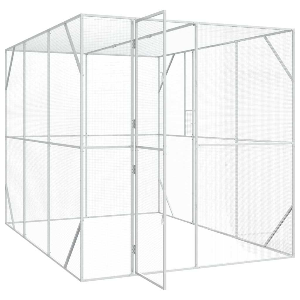 Fuglebur Antrasitt 210 x 304 x 213 cm Galvanisert Stål vidaXL