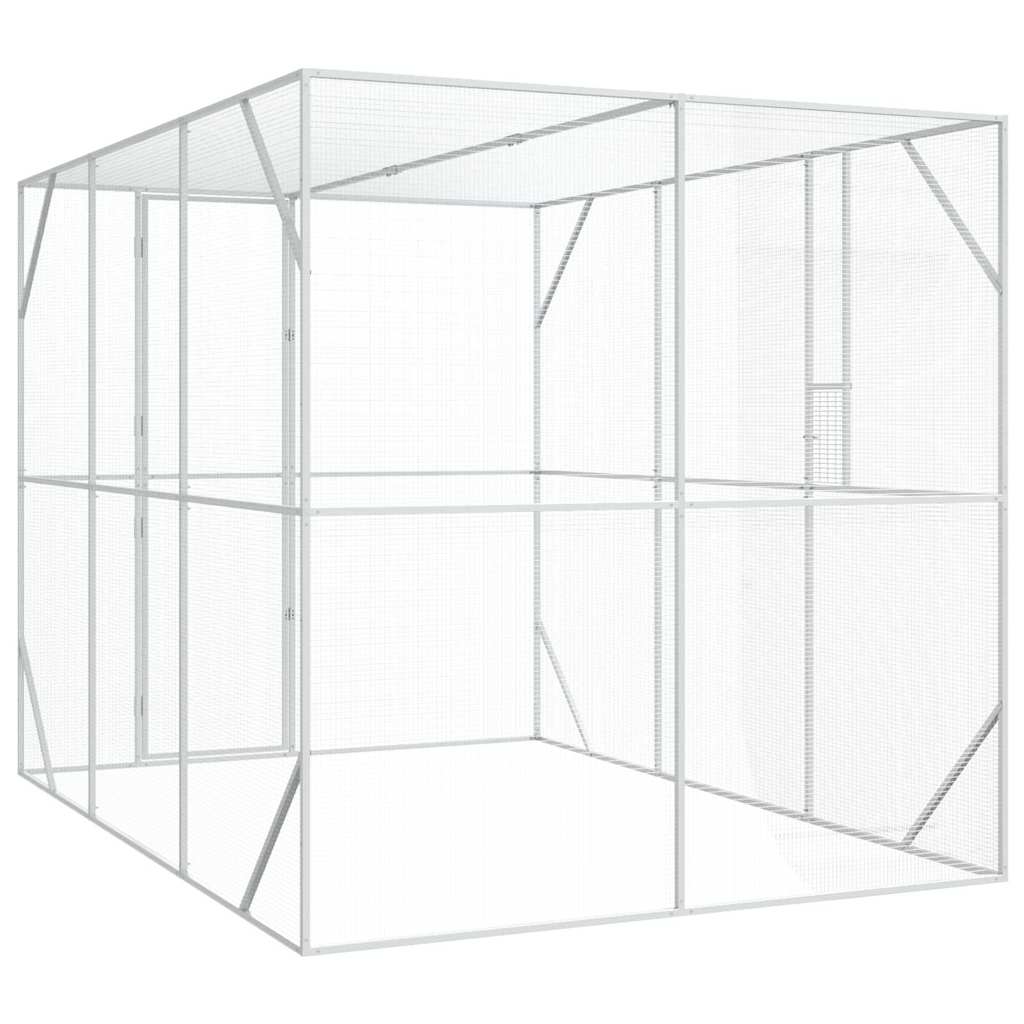 Fuglebur Antrasitt 210 x 304 x 213 cm Galvanisert Stål vidaXL