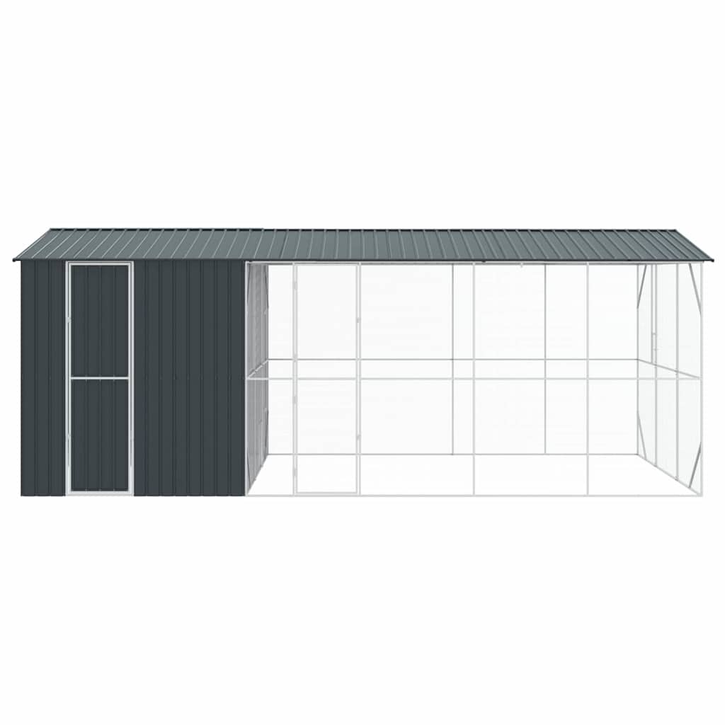 Fuglebur Antrasitt 645 x 310 x 247 cm Galvanisert Stål vidaXL