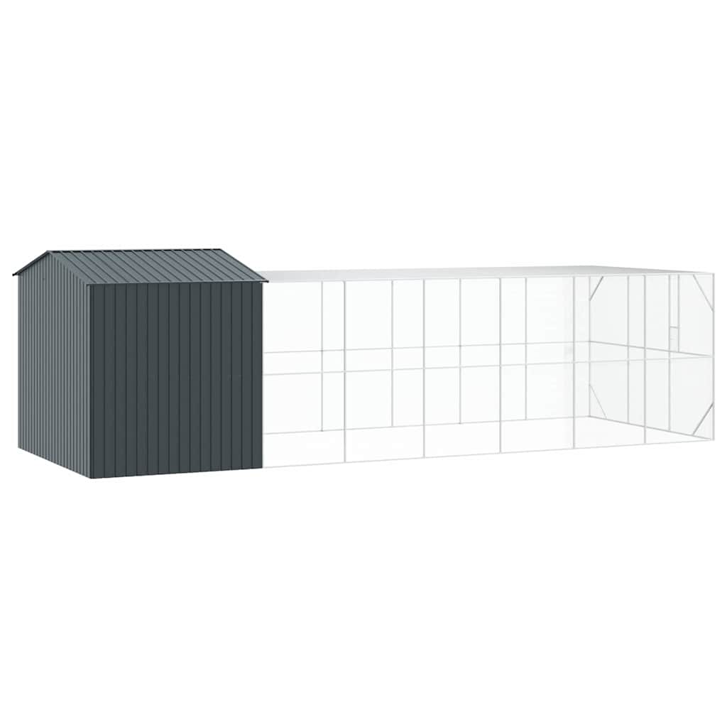 Fuglebur Antrasitt 845 x 304 x 247 cm Galvanisert Stål vidaXL