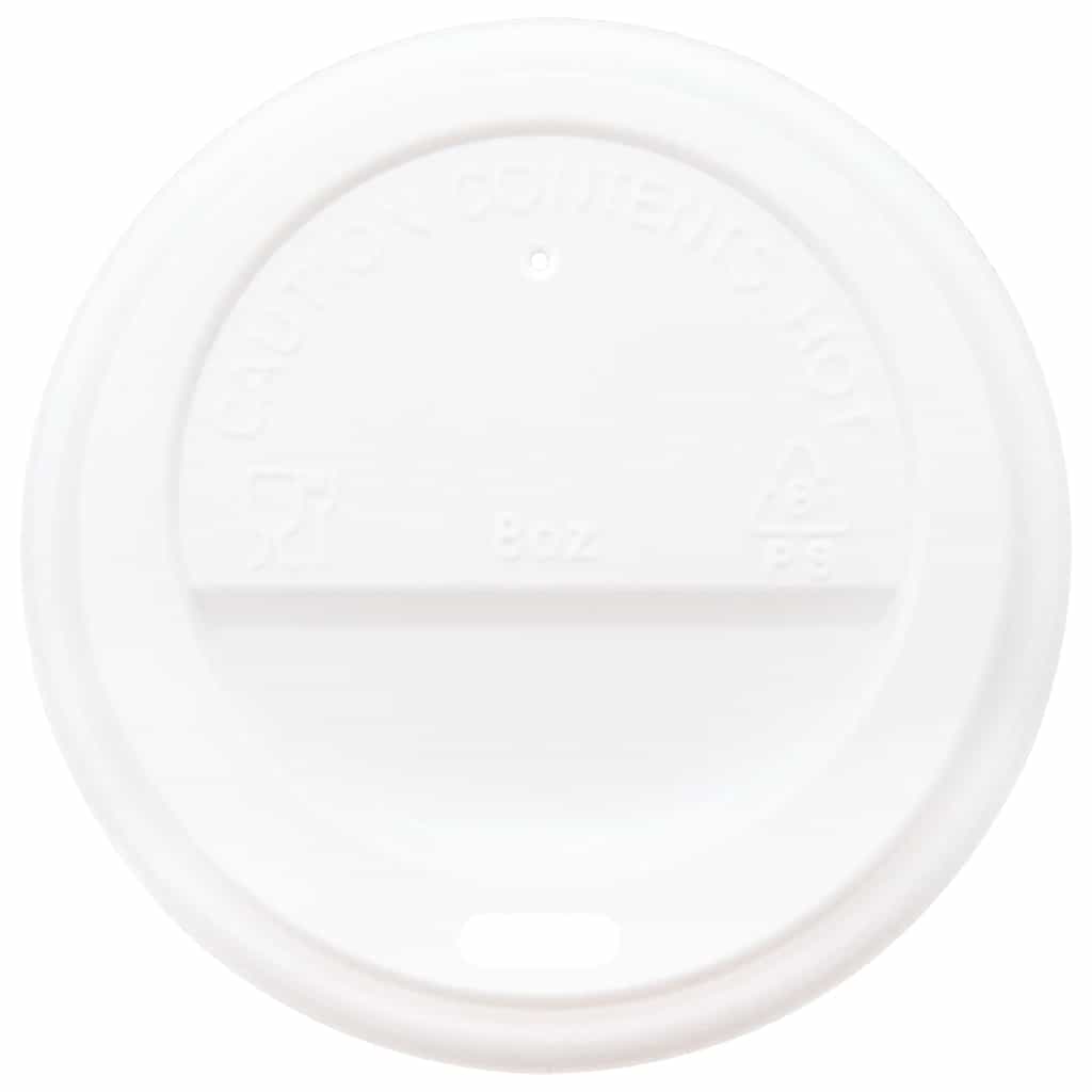 Papir kaffekopper med lokk 1000 stk 8oz 240 ml vidaXL