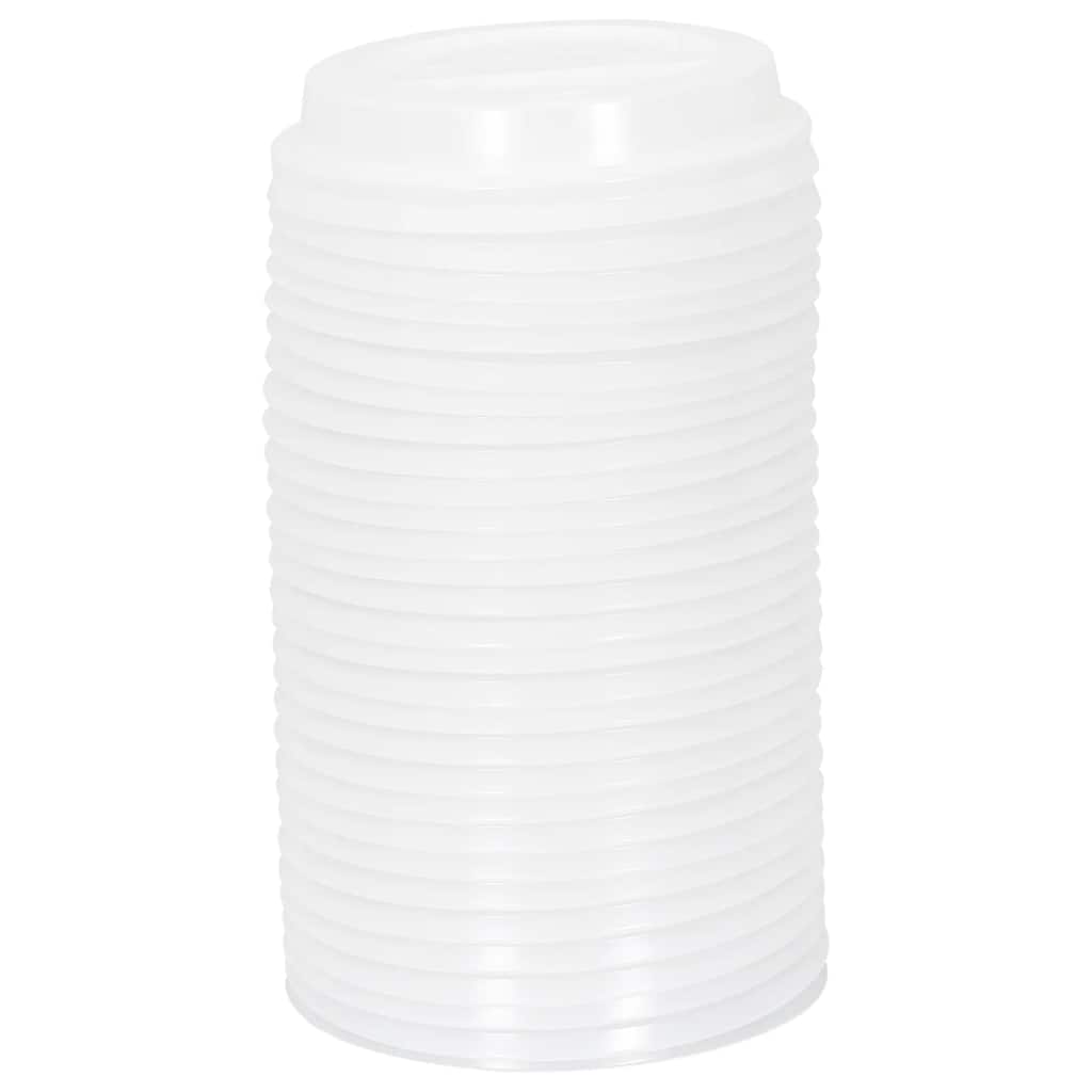 Papir kaffekopper med lokk 1000 stk 4oz 100 ml