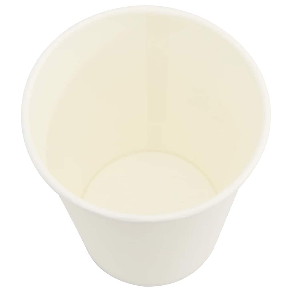 Papir kaffekopper med lokk 1000 stk 8oz 200 ml