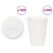 Papir kaffekopper med lokk 1000 stk 12oz 300 ml