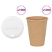 Papir kaffekopper med lokk 1000 stk 12oz 300 ml