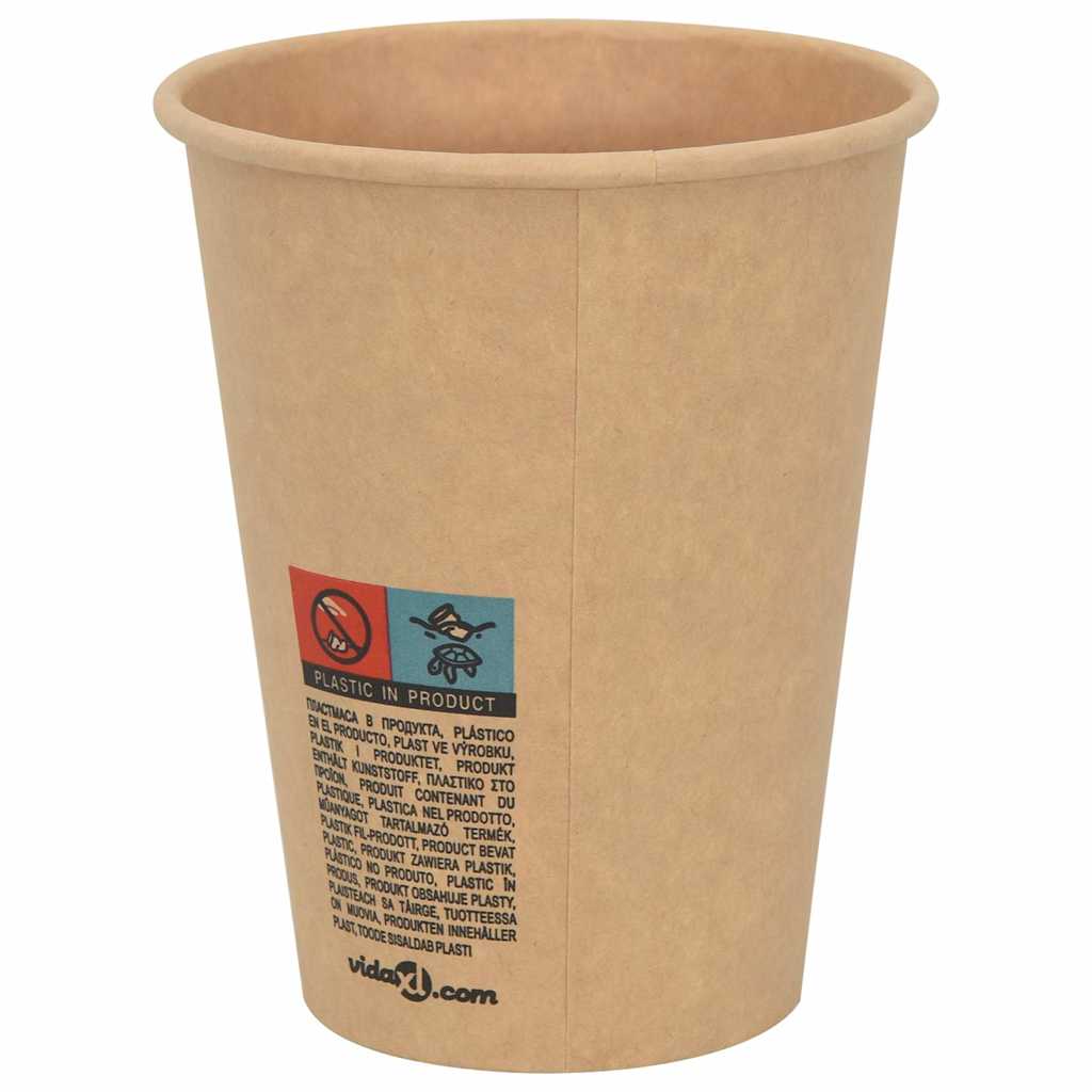 Papir kaffekopper med lokk 1000 stk 12oz 300 ml