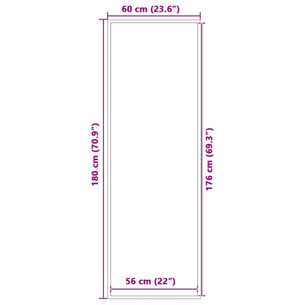Dørmatte Brun 60x180 cm