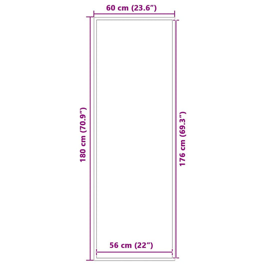Dørmatte Brun 60x180 cm