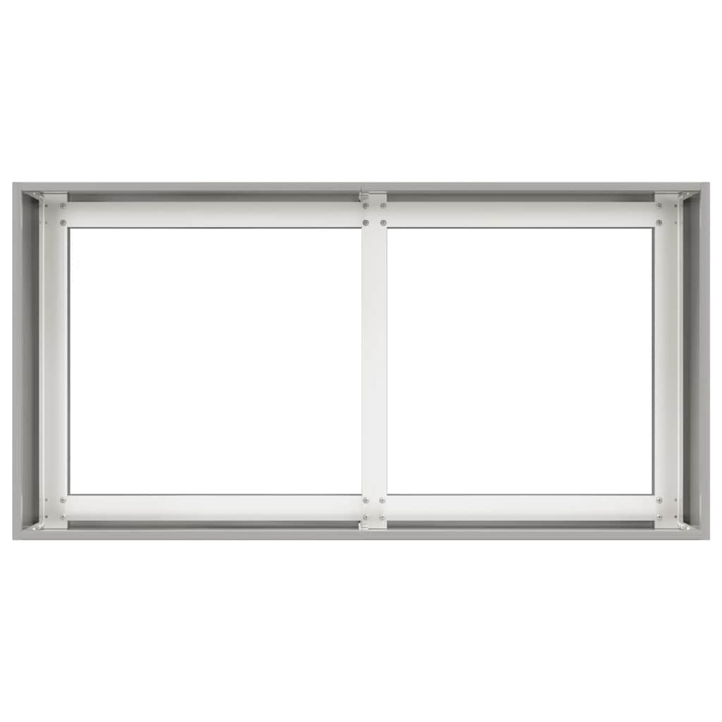 Plantekasse 80x40x40 cm rustfritt stål