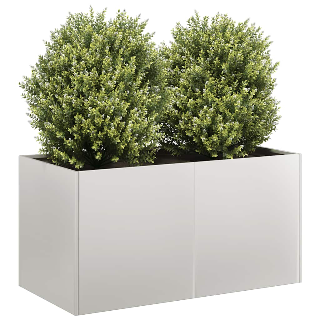 Plantekasse 80x40x40 cm rustfritt stål