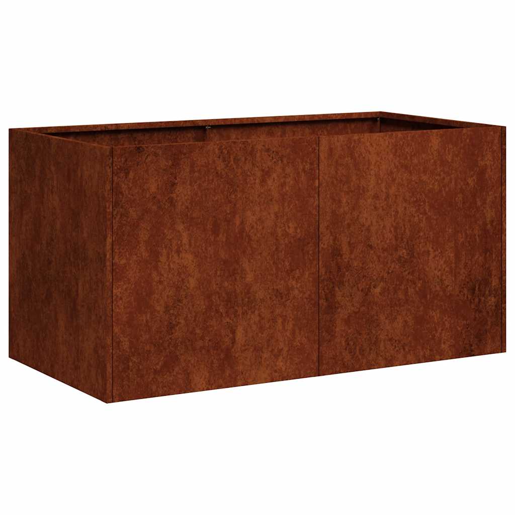 Plantekasse rust 80x40x40 cm forvitringsstål