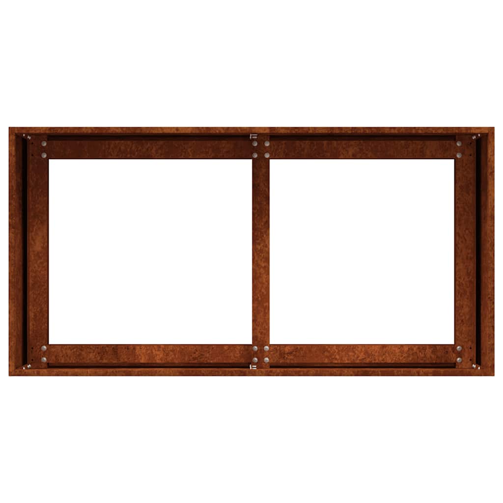 Plantekasse rust 80x40x40 cm forvitringsstål