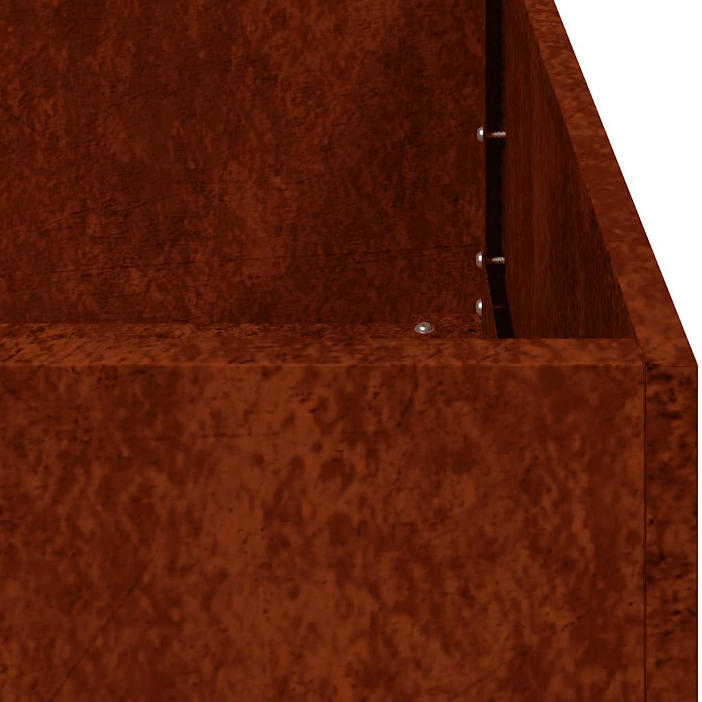 Plantekasse rust 80x40x40 cm forvitringsstål
