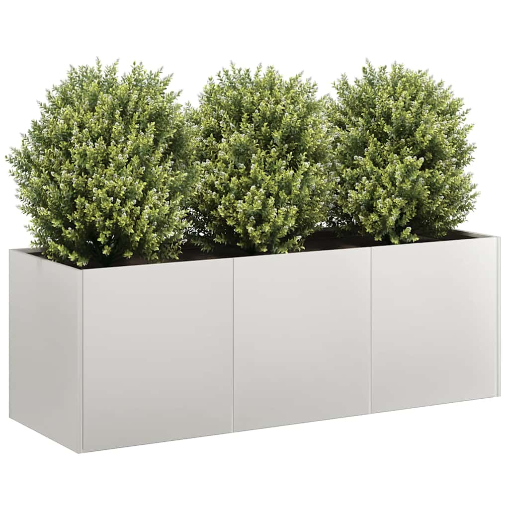 Plantekasse 120x40x40 cm rustfritt stål