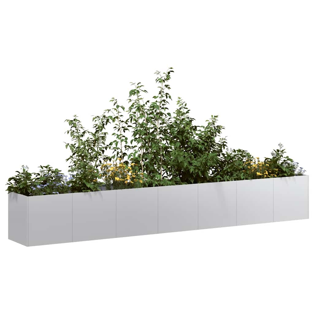 Plantekasse 280x40x40 cm galvanisert stål