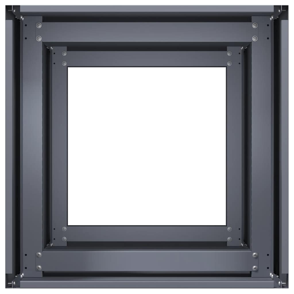 Plantekasse antrasitt 40x40x80 cm kaldvalset stål