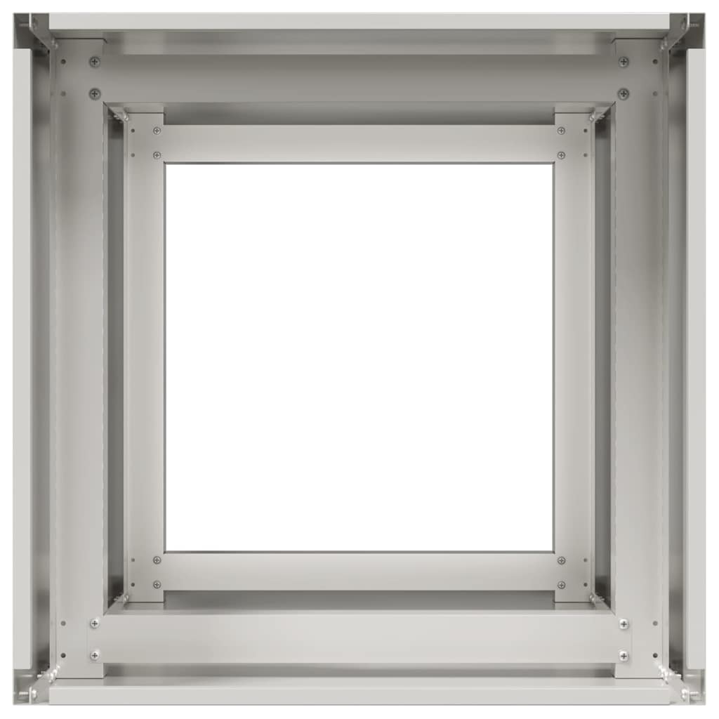 Plantekasse 40x40x80 cm rustfritt stål