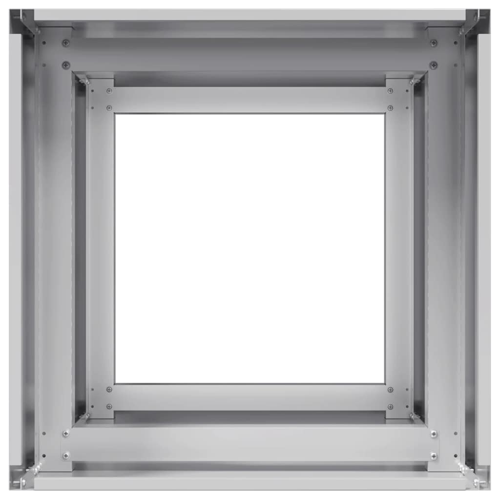 Plantekasse 40x40x80 cm galvanisert stål