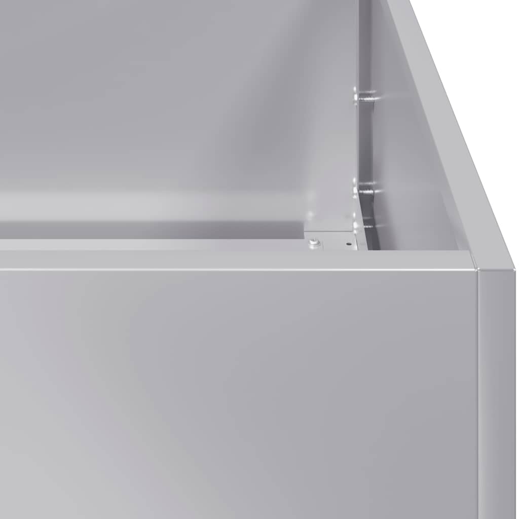 Plantekasse 40x40x80 cm galvanisert stål