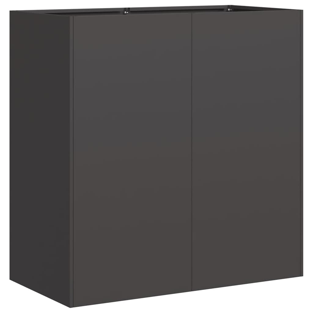Plantekasse svart 80x40x80 cm kaldvalset stål