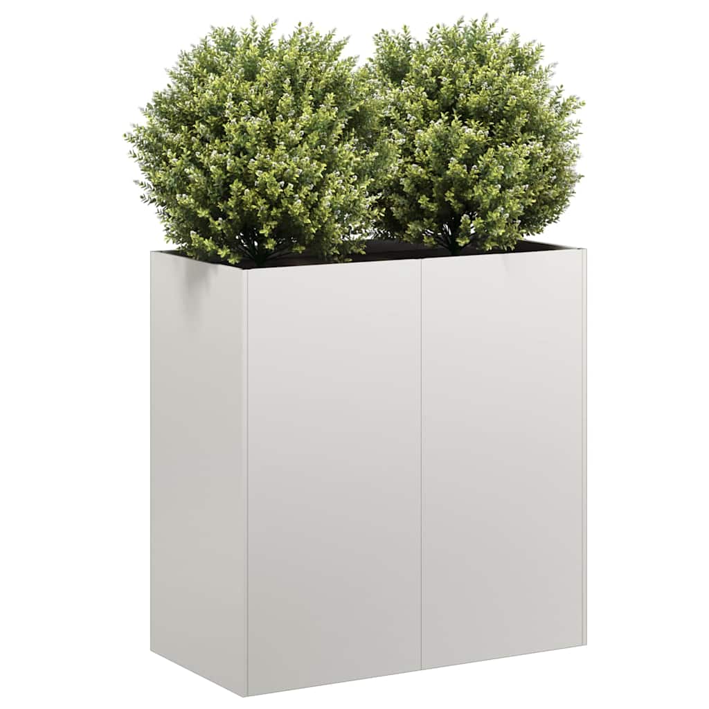 Plantekasse 80x40x80 cm rustfritt stål