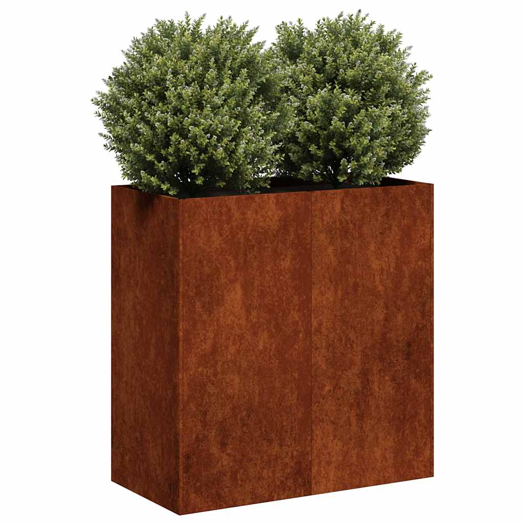 Plantekasse rust 80x40x80 cm forvitringsstål