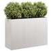 Plantekasse 120x40x80 cm rustfritt stål