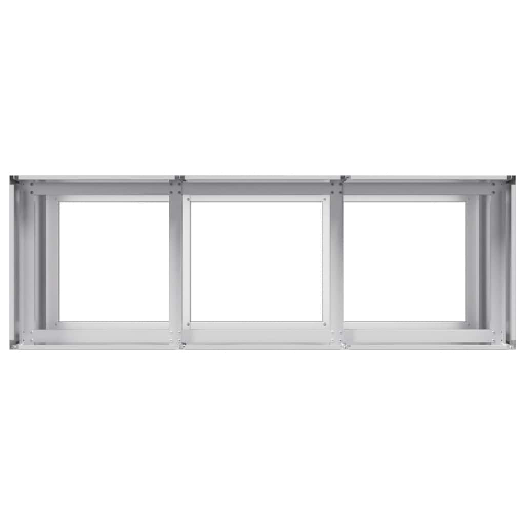 Plantekasse 120x40x80 cm galvanisert stål