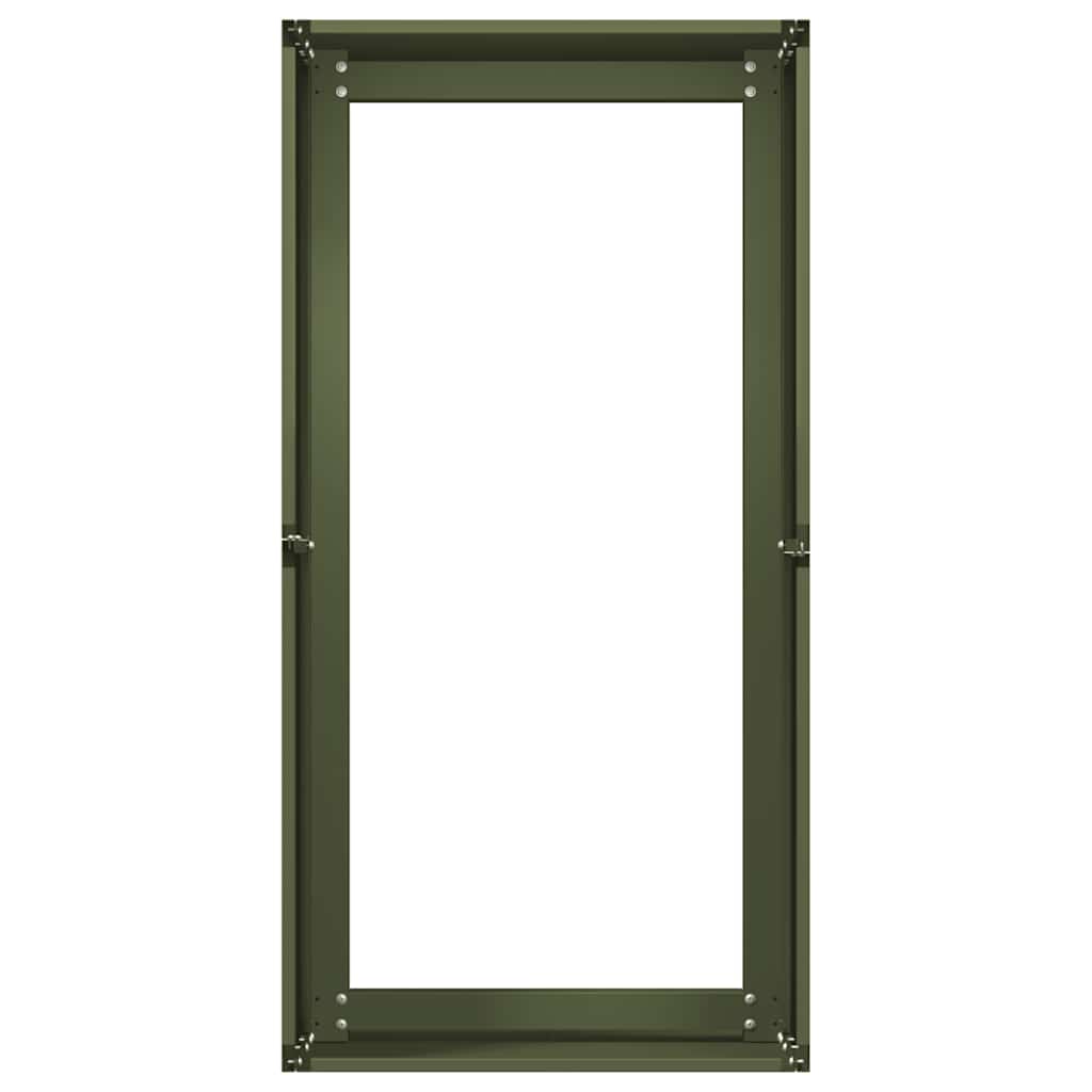 Plantekasse olivengrønn 40x80x40 cm kaldvalset stål