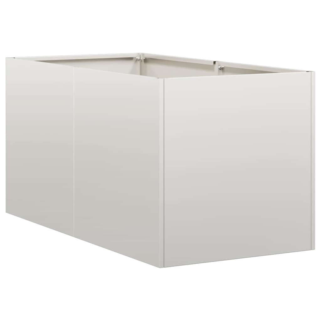 Plantekasse 40x80x40 cm rustfritt stål vidaXL