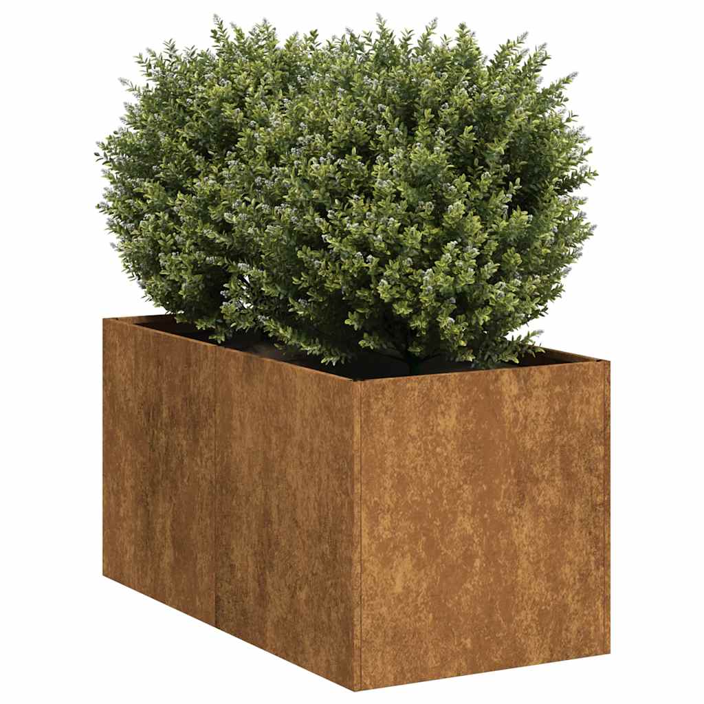 Plantekasse rust 40x80x40 cm forvitringsstål