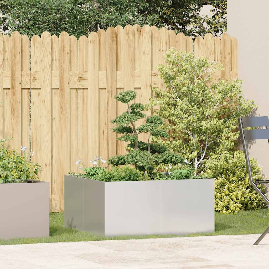 Plantekasse 80x80x40 cm Rustfritt stål