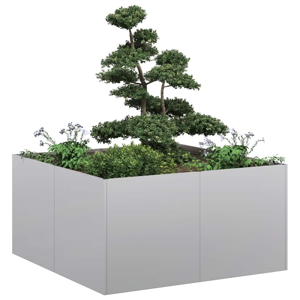 Plantekasse 80x80x40 cm galvanisert stål