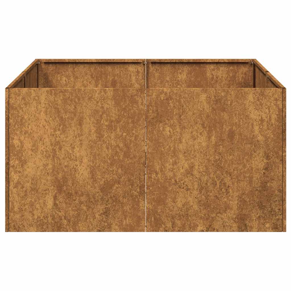 Plantekasse rust 80x80x40 cm forvitringsstål