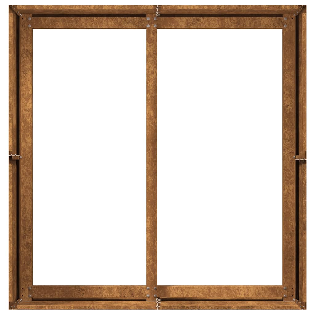 Plantekasse rust 80x80x40 cm forvitringsstål