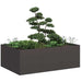 Plantekasse svart 120x80x40 cm stål