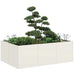 Plantekasse hvit 120x80x40 cm stål