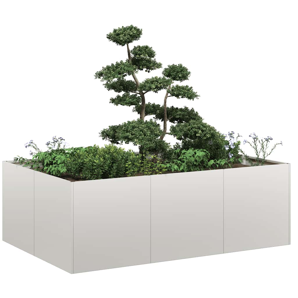 Plantekasse 120x80x40 cm rustfritt stål